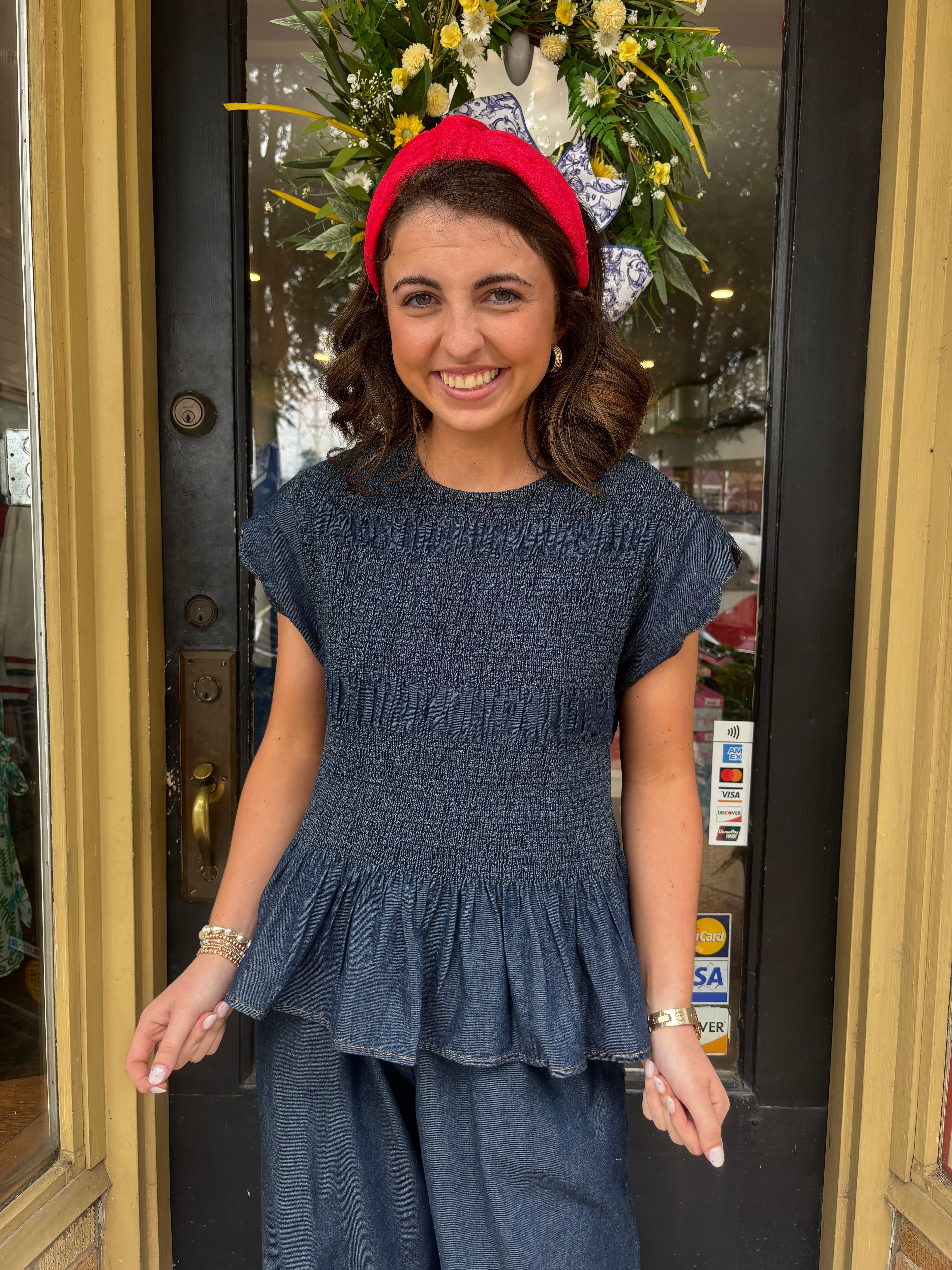Chambray Charm Top