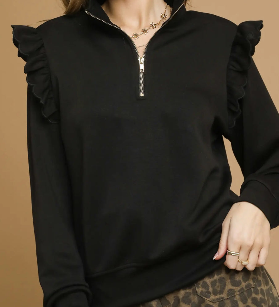 Black Luxeknit Pullover