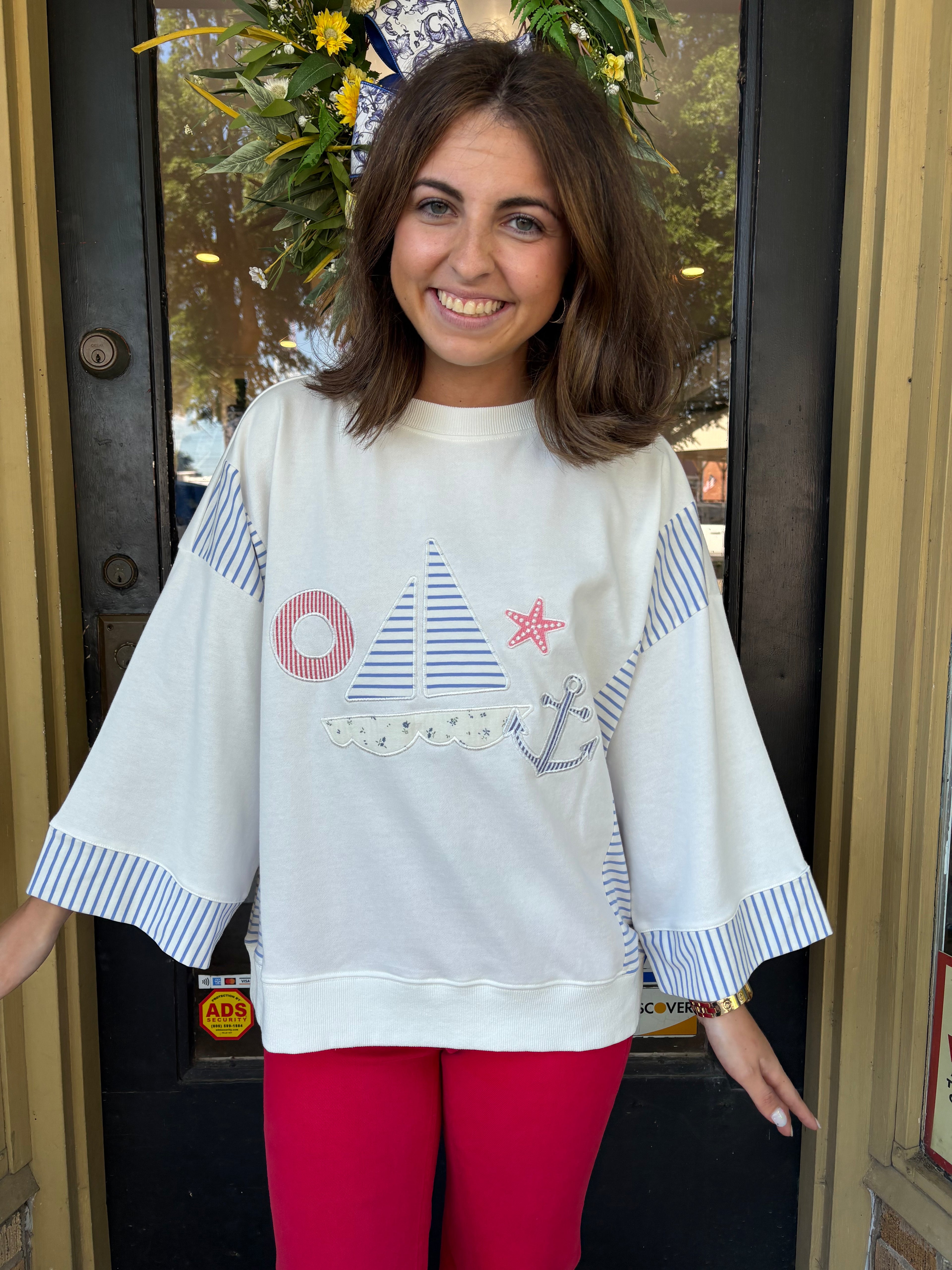 Nautical Sailboat Sweatshirt