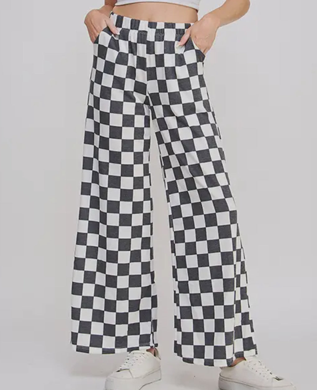 Black/White Checkered Pants