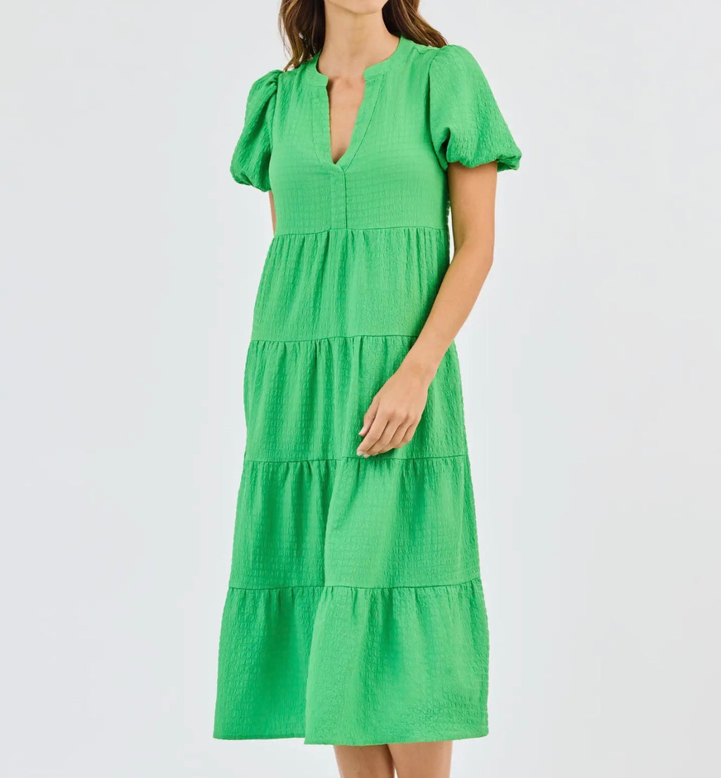 Mary Square Kinsley Dress- Green