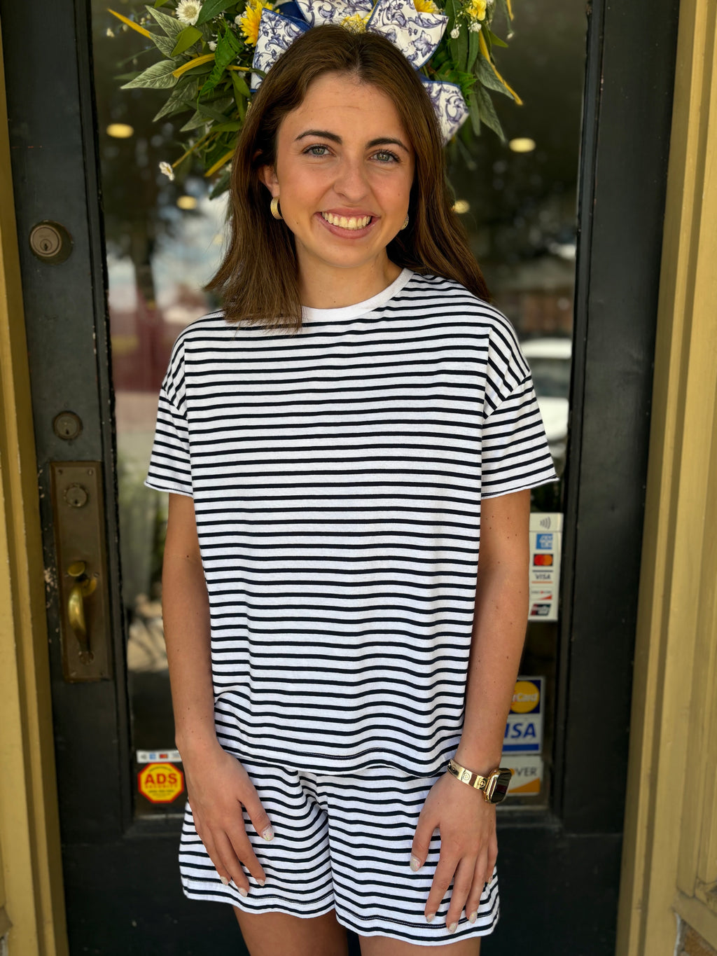 Navy Marina Set Top