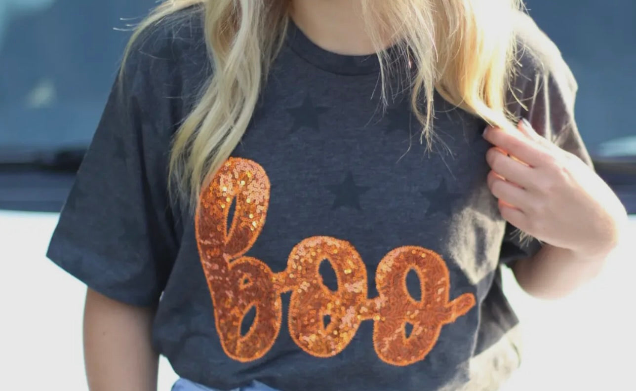 Boo Glitter Tee