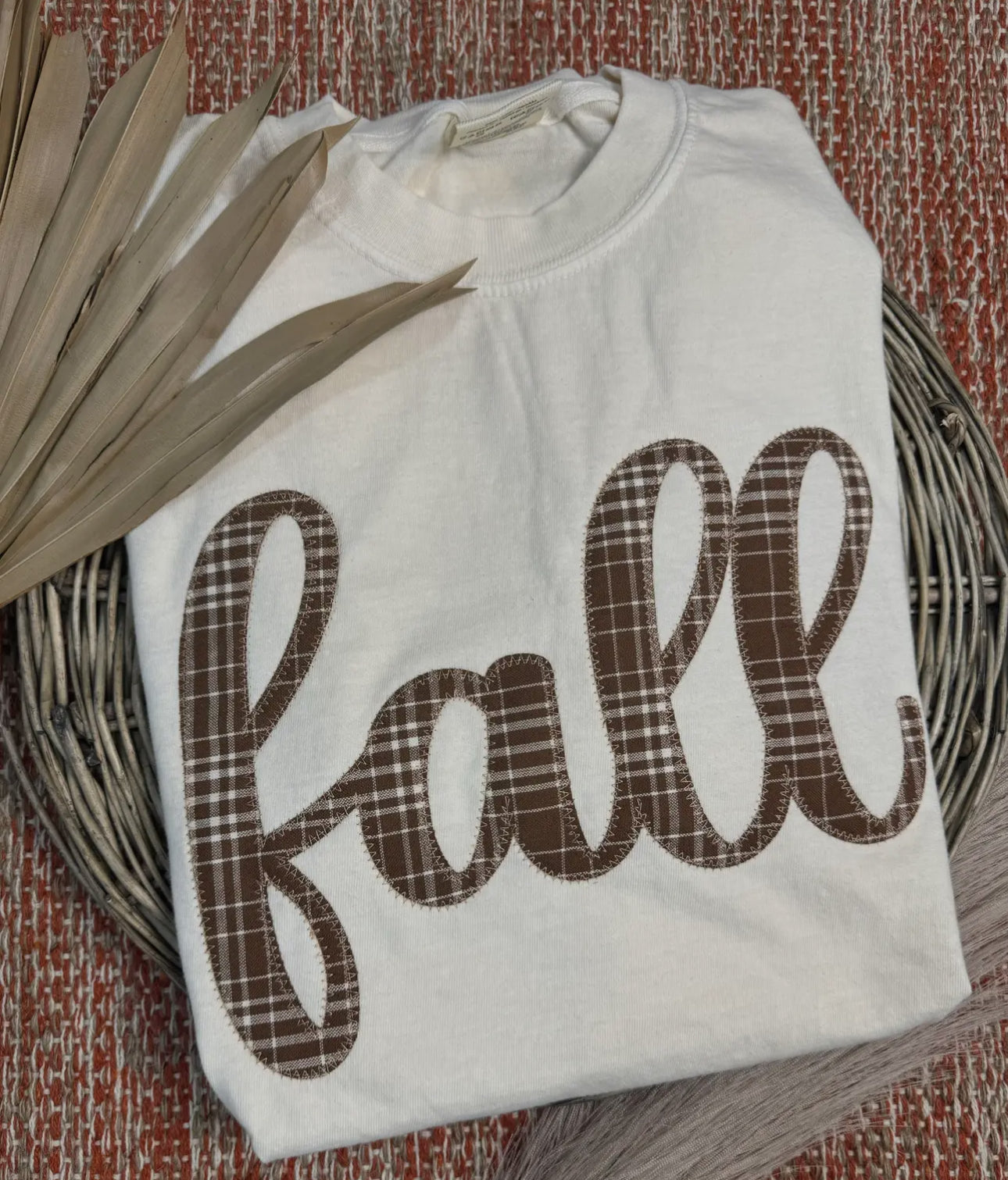 Fall Plaid Short Sleeve Tee