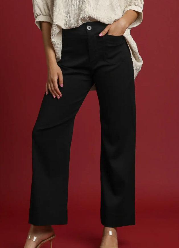 Button Stretched Pants