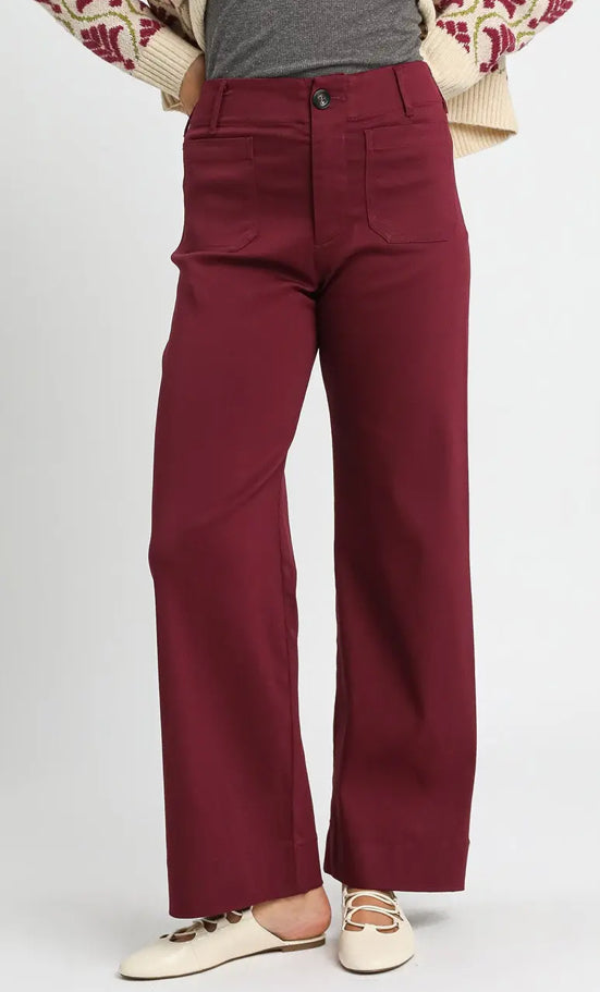 Button Stretched Pants