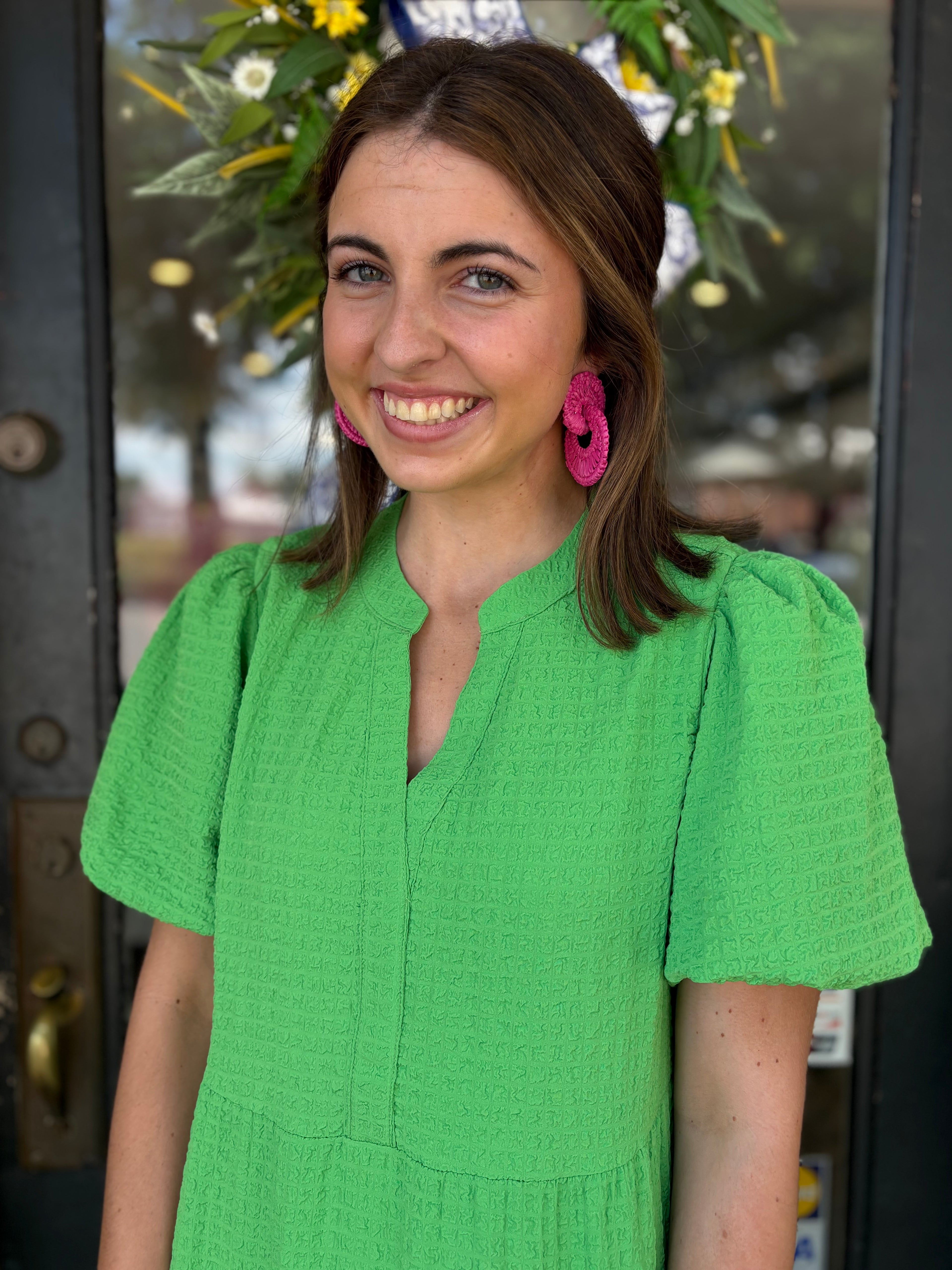 Mary Square Kinsley Dress- Green