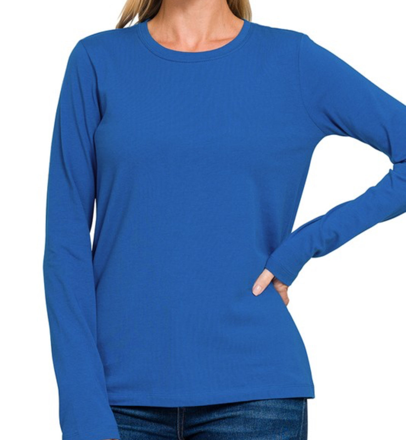 Classic Blue Long Sleeve Tee