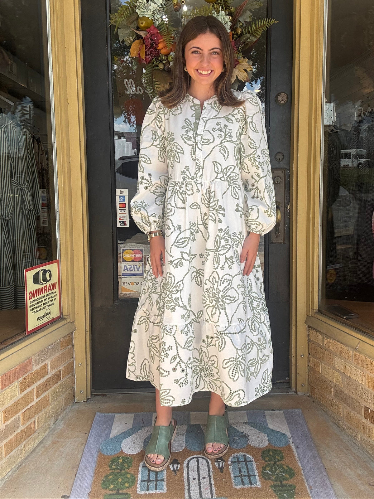 Mary Square Riley Lacecap Dress