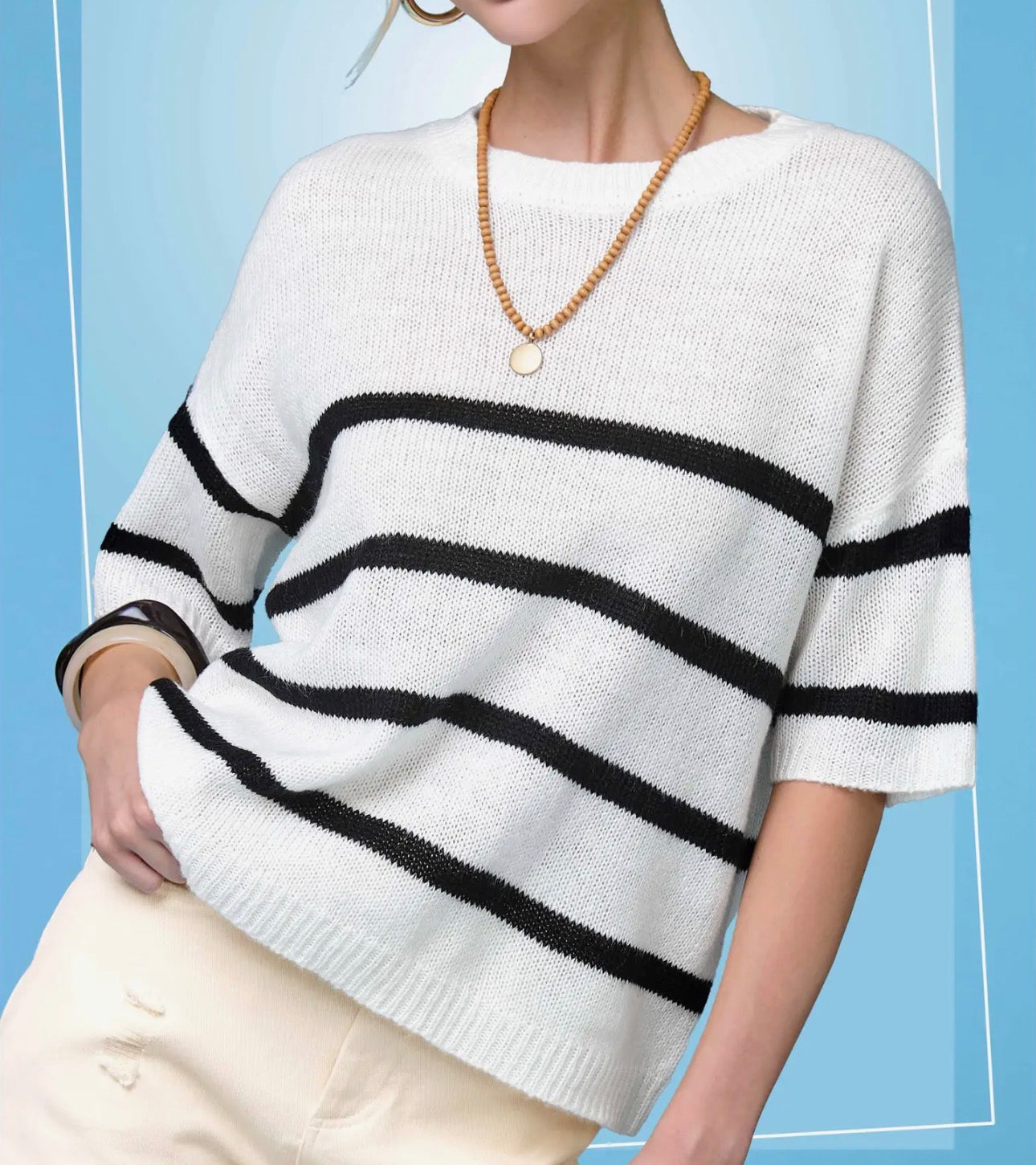 Timeless Stripe Sweater Top
