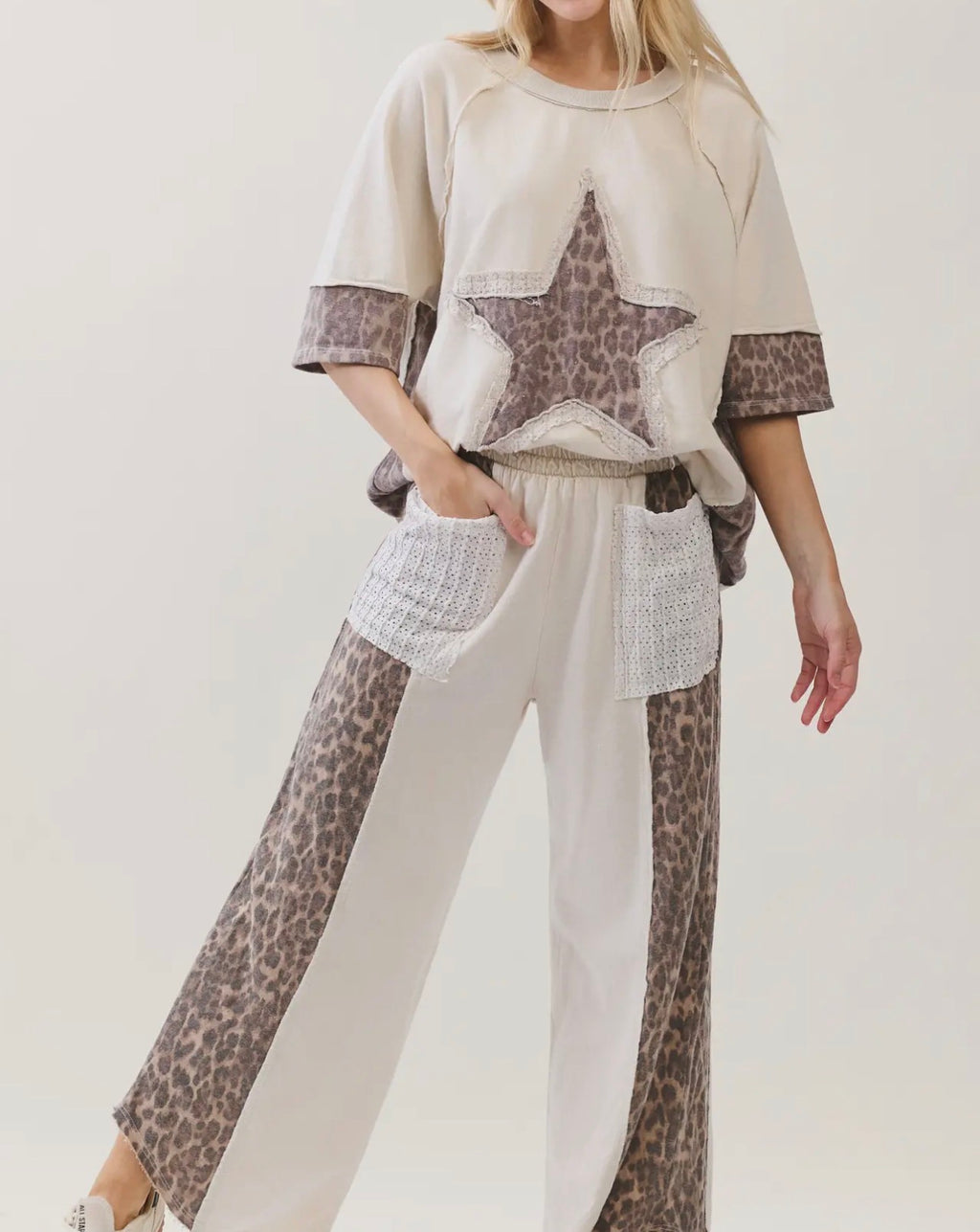 Wild Side Leopard Star Top