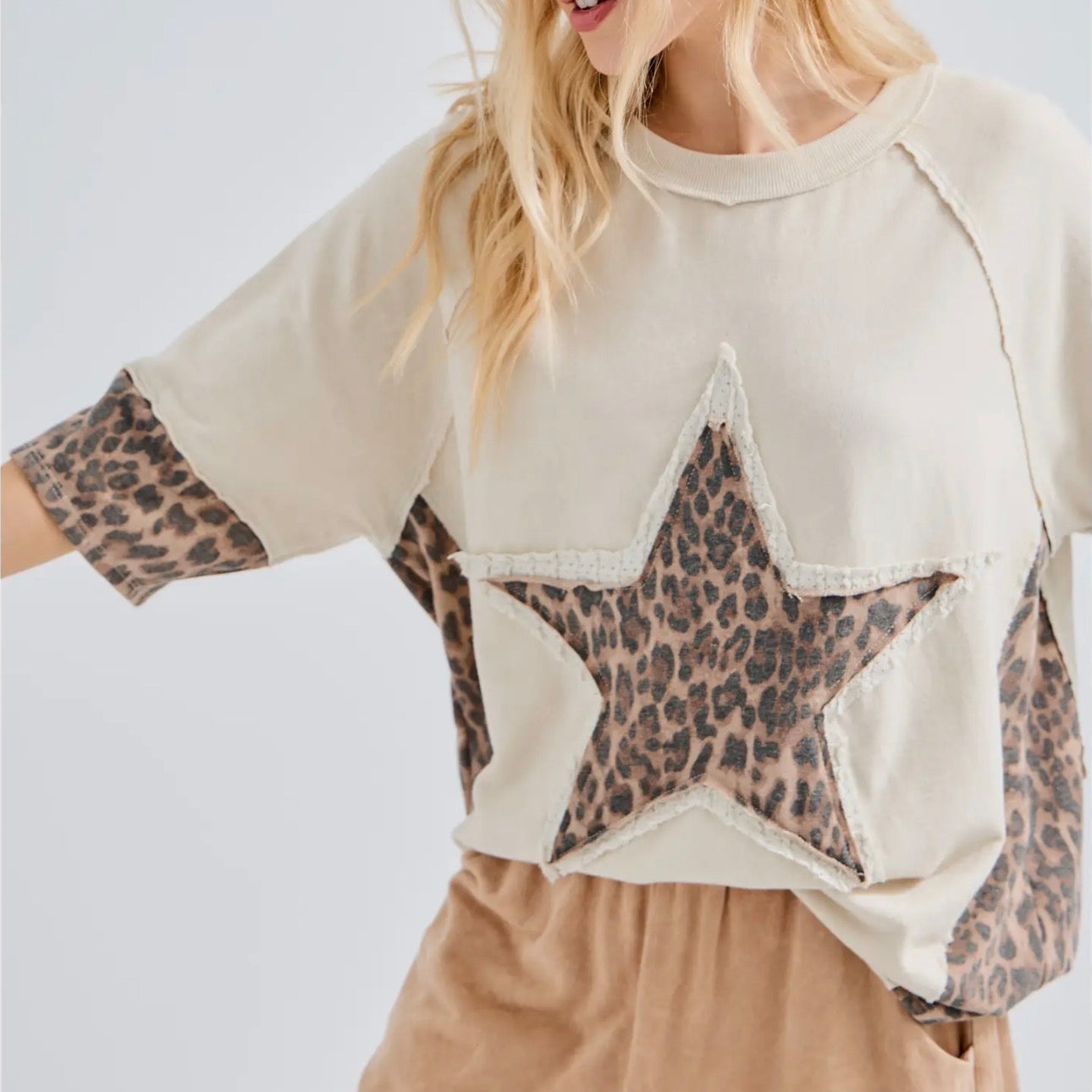 Wild Side Leopard Star Top