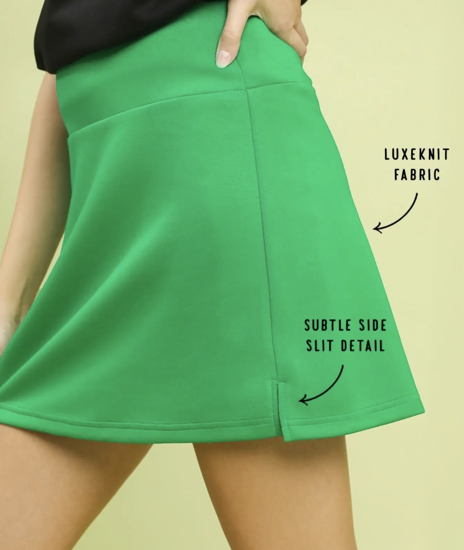 Island Green Luxeknit Skort