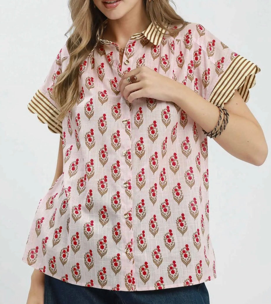 Petals & Mocha Top