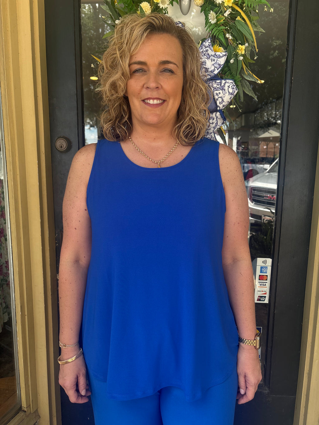 Freedom Flow Top- Royal Blue