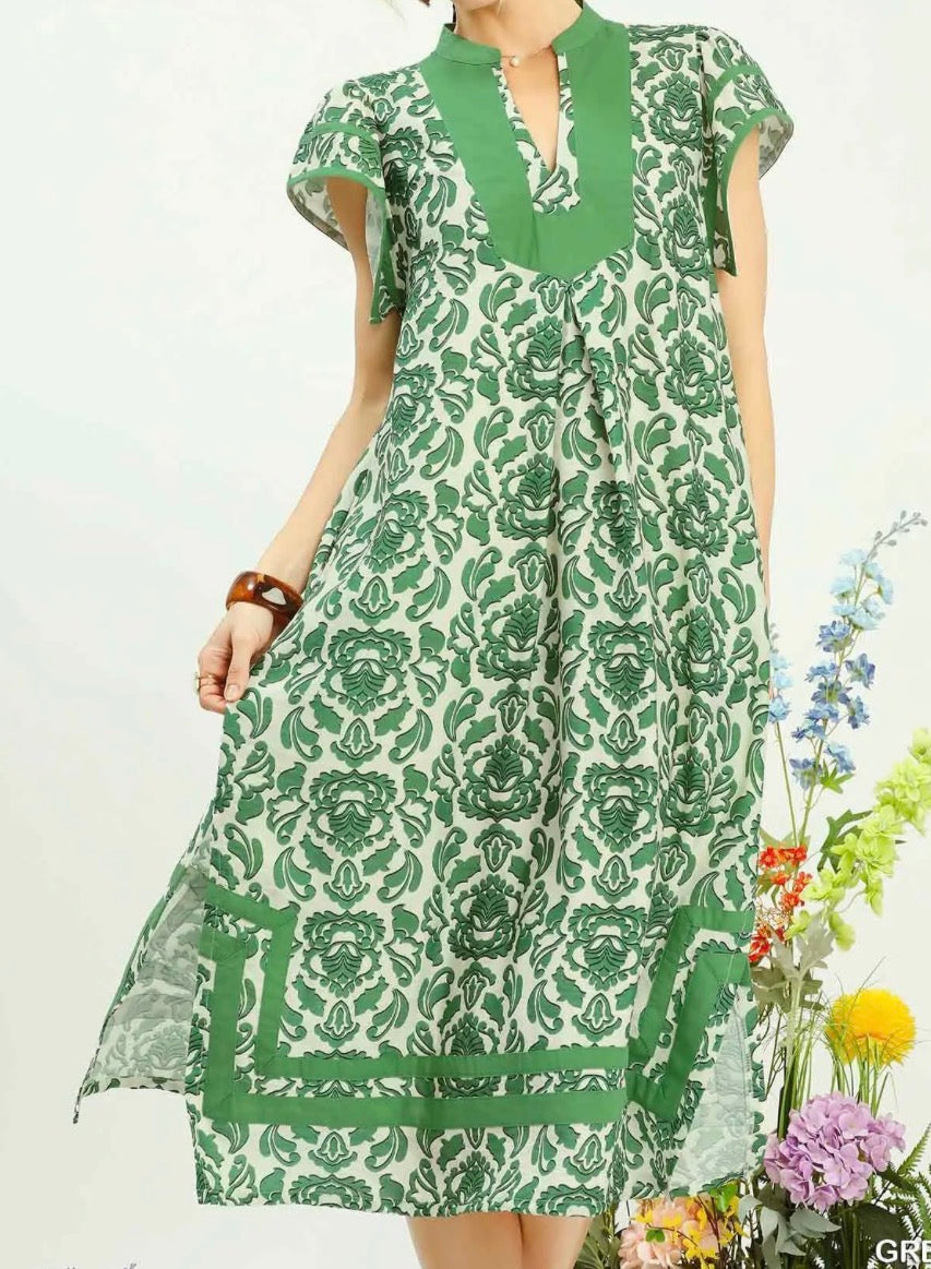Green Muse Midi Dress