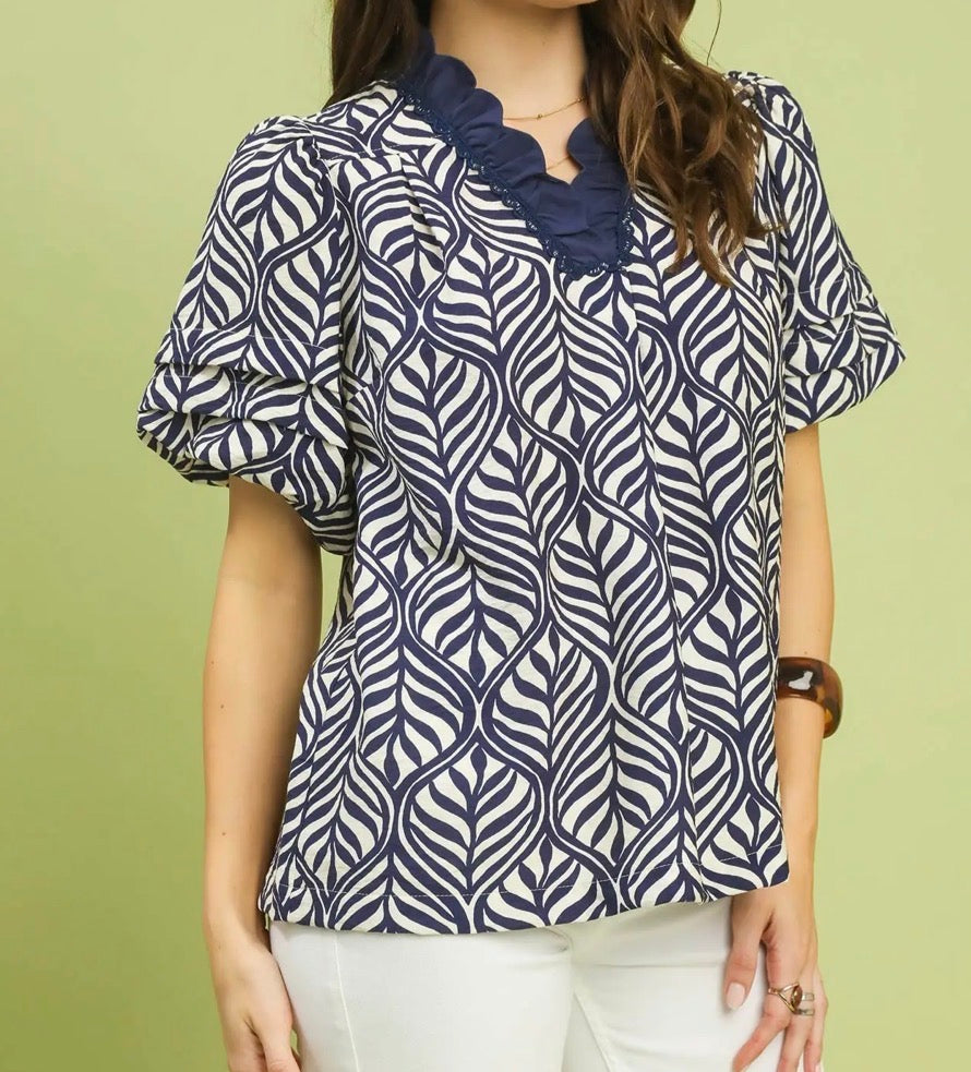 Midnight Bloom Top