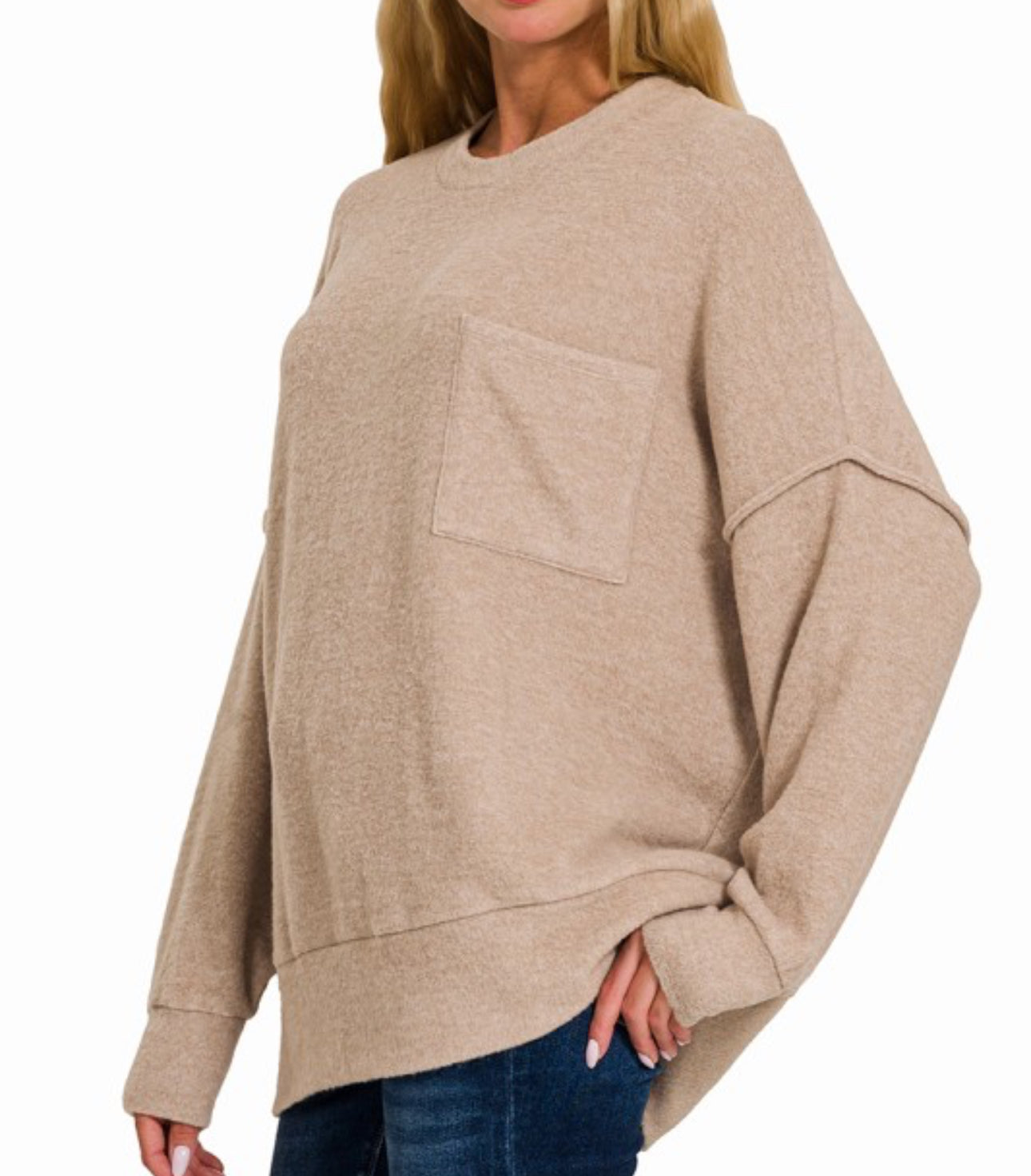Brushed Melange Sweater