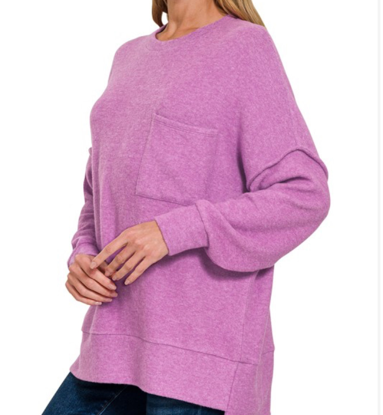 Brushed Melange Sweater