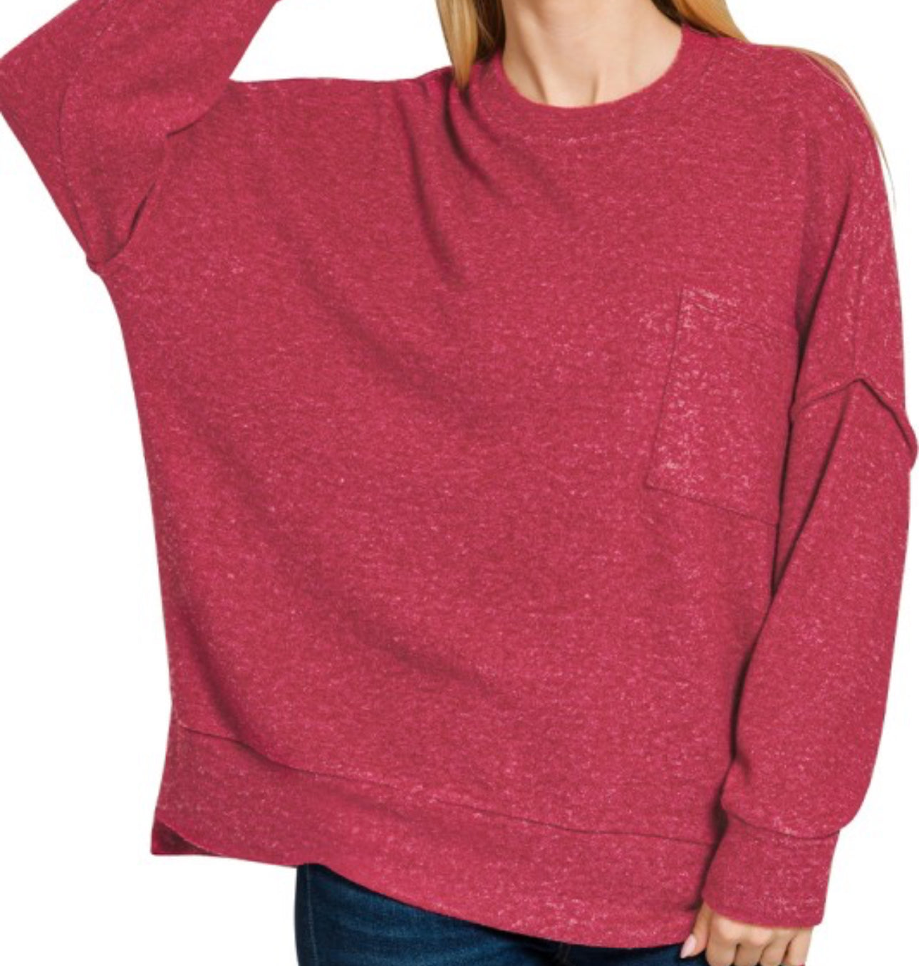 Brushed Melange Sweater