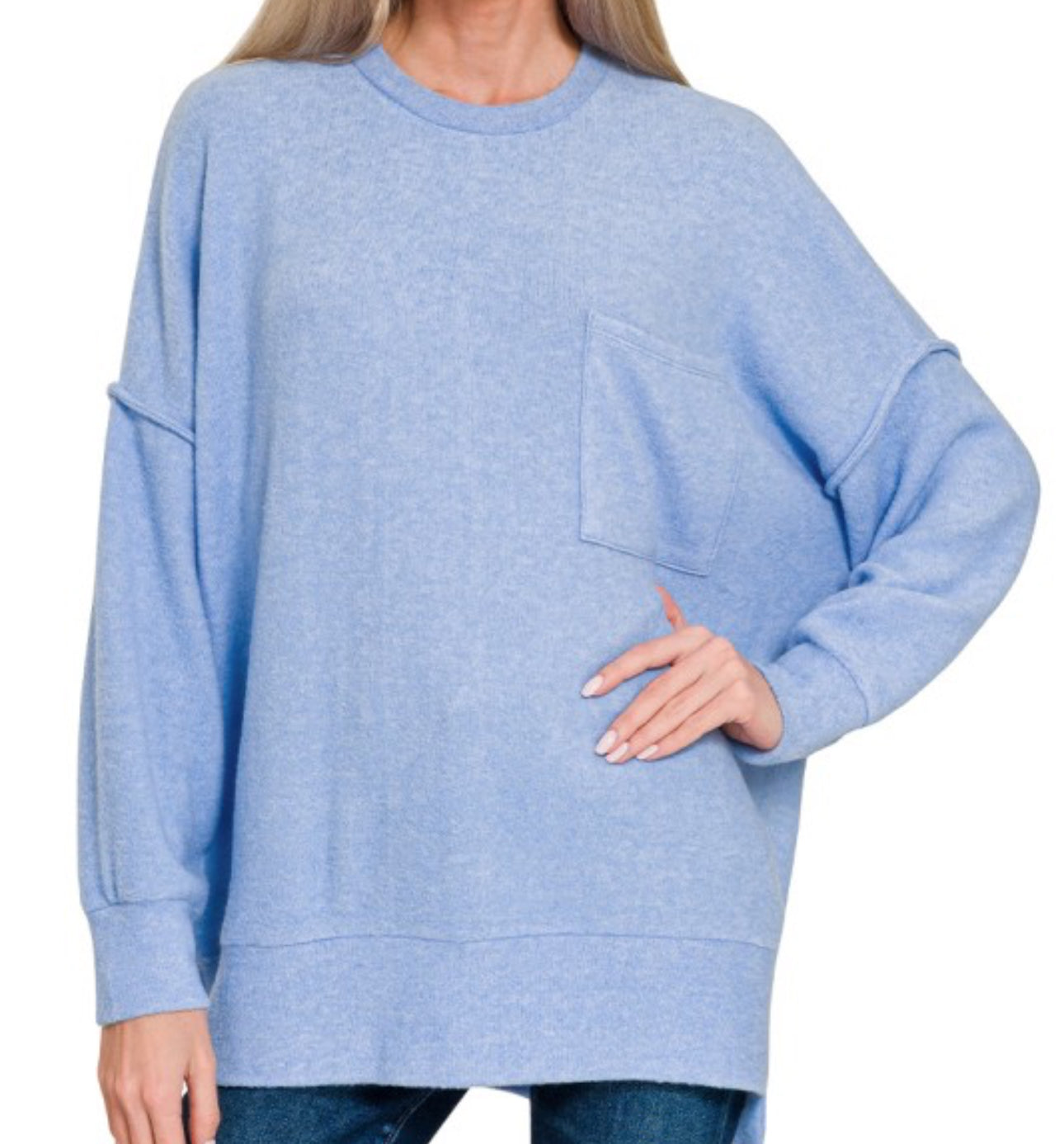 Brushed Melange Sweater