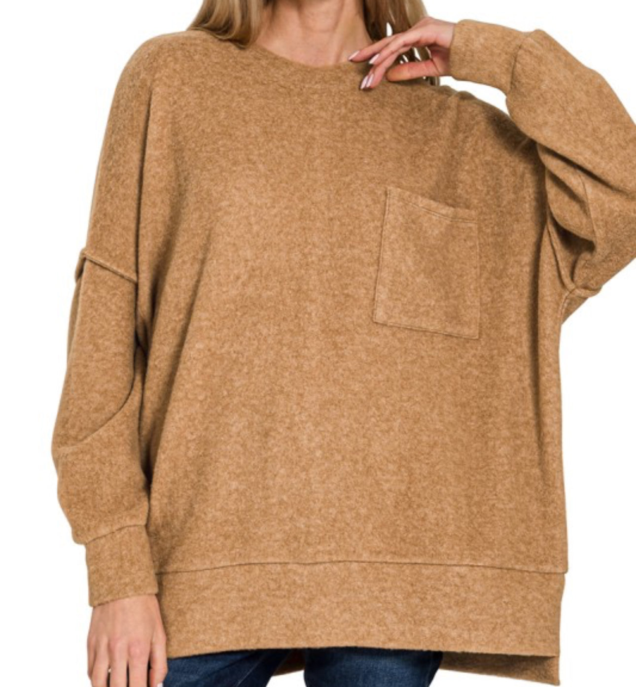 Brushed Melange Sweater