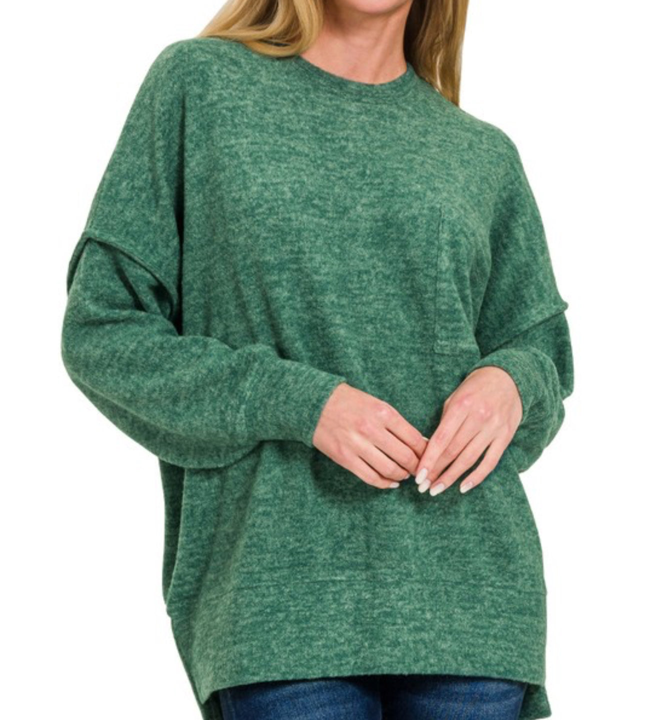 Brushed Melange Sweater