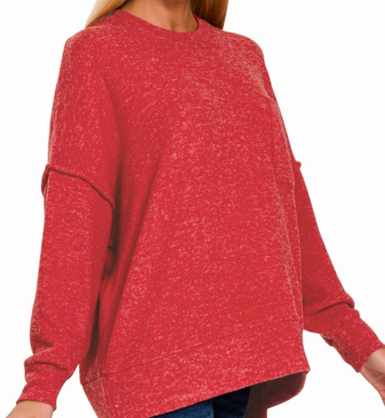 Brushed Melange Sweater