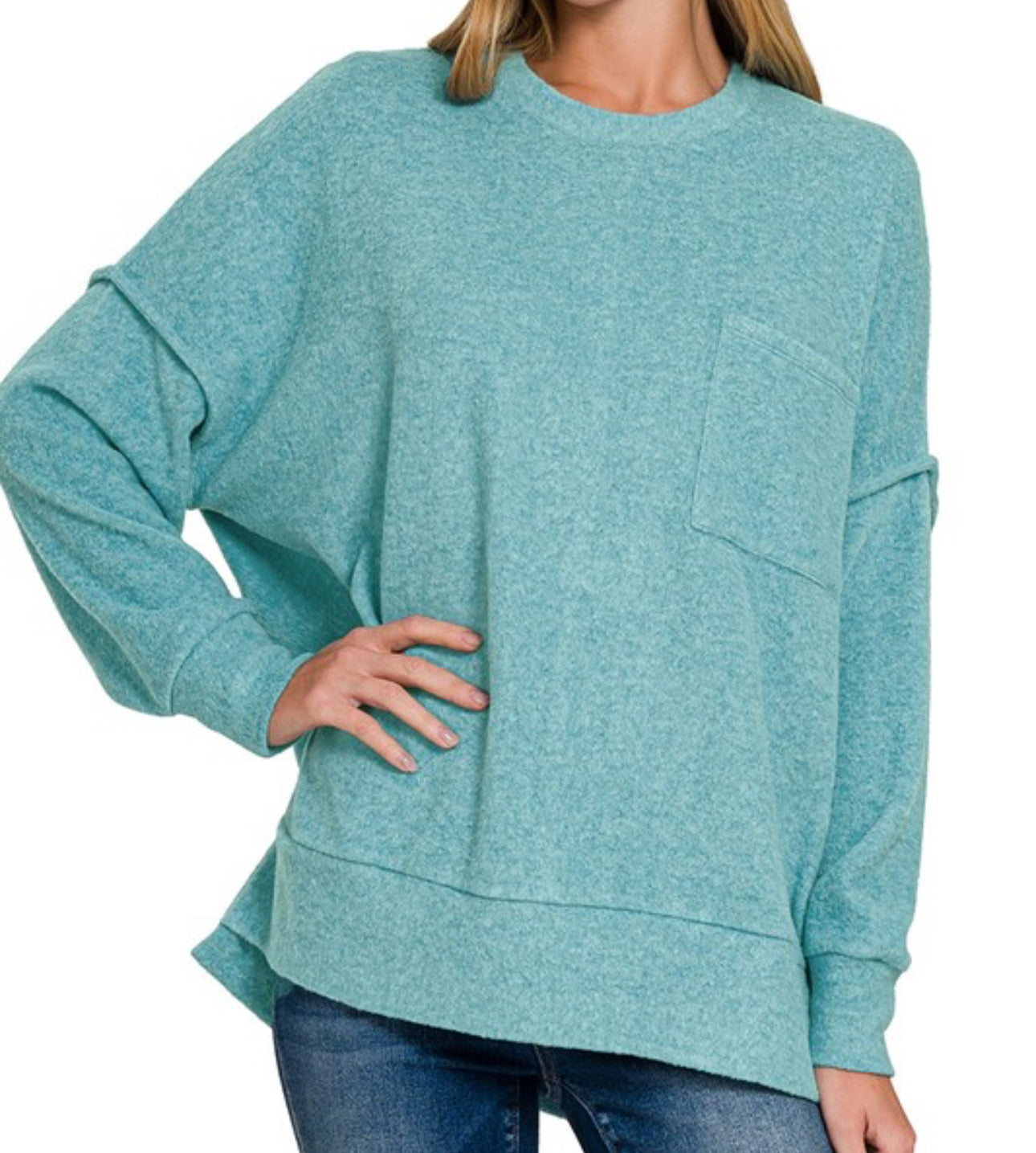 Brushed Melange Sweater
