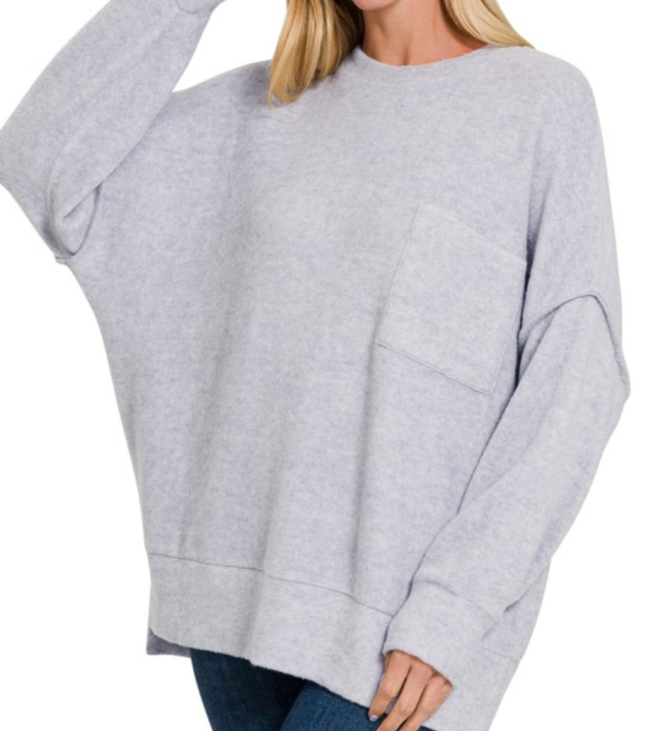 Brushed Melange Sweater