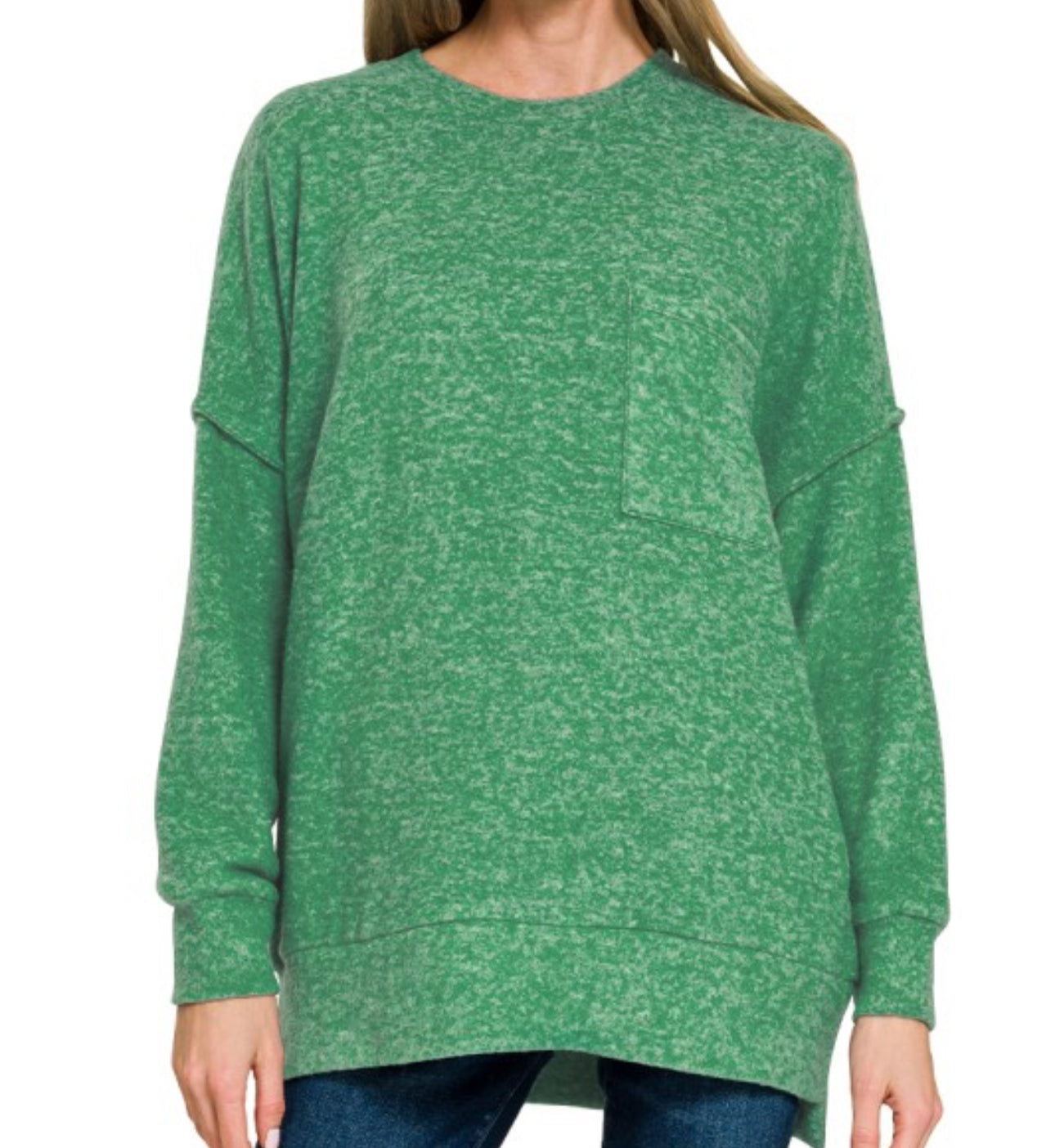 Brushed Melange Sweater