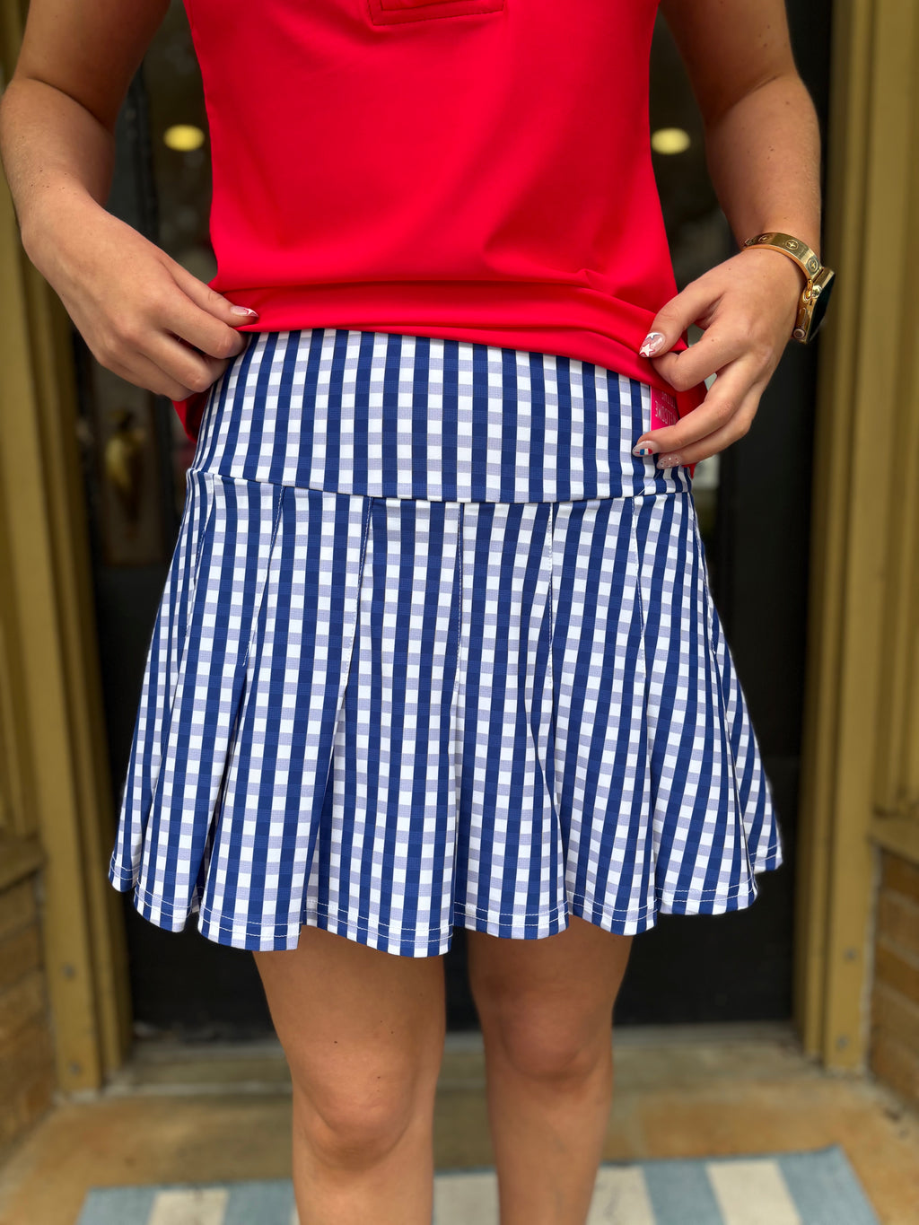 Bluebell Gingham Skort