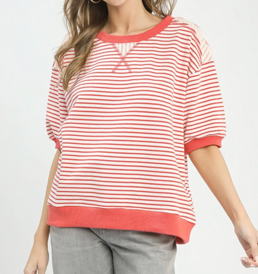 Easy Going Stripe Top