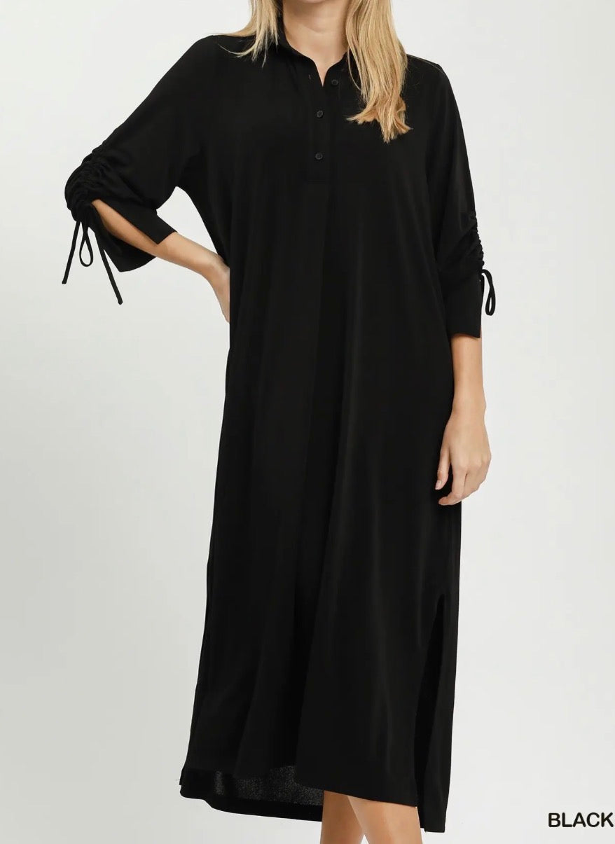 Midnight Stroll Dress- Black