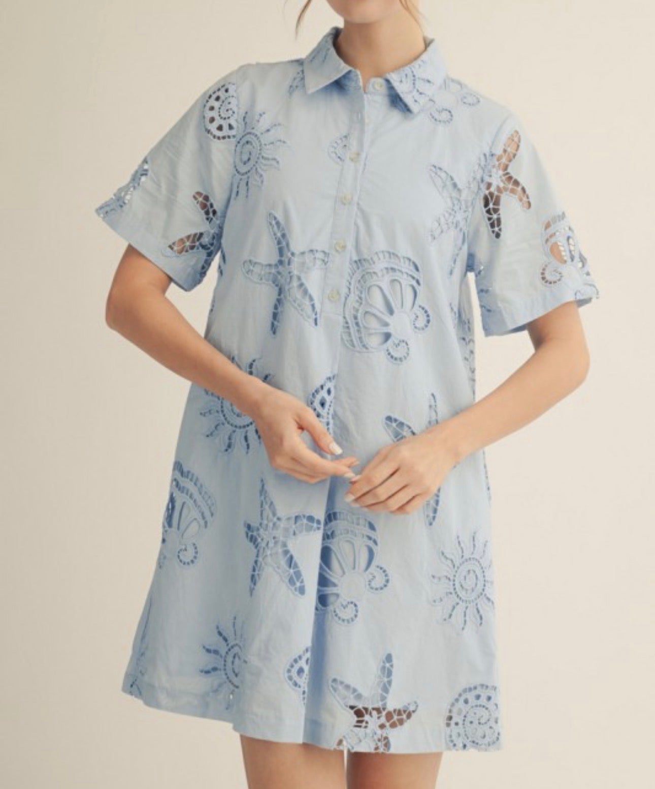 Seaside Eyelet Whisper Dress