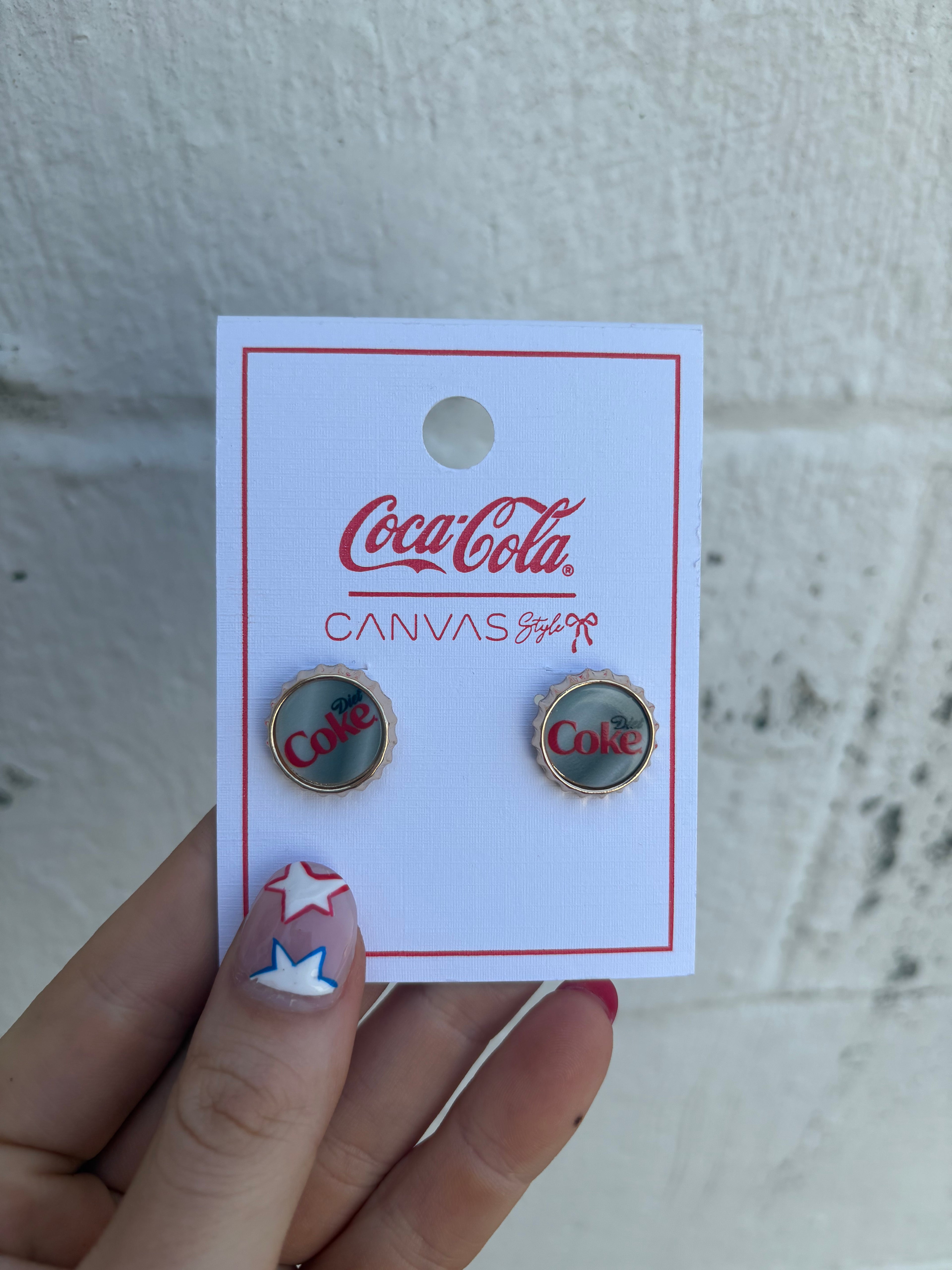 Bottle Cap Stud Earrings