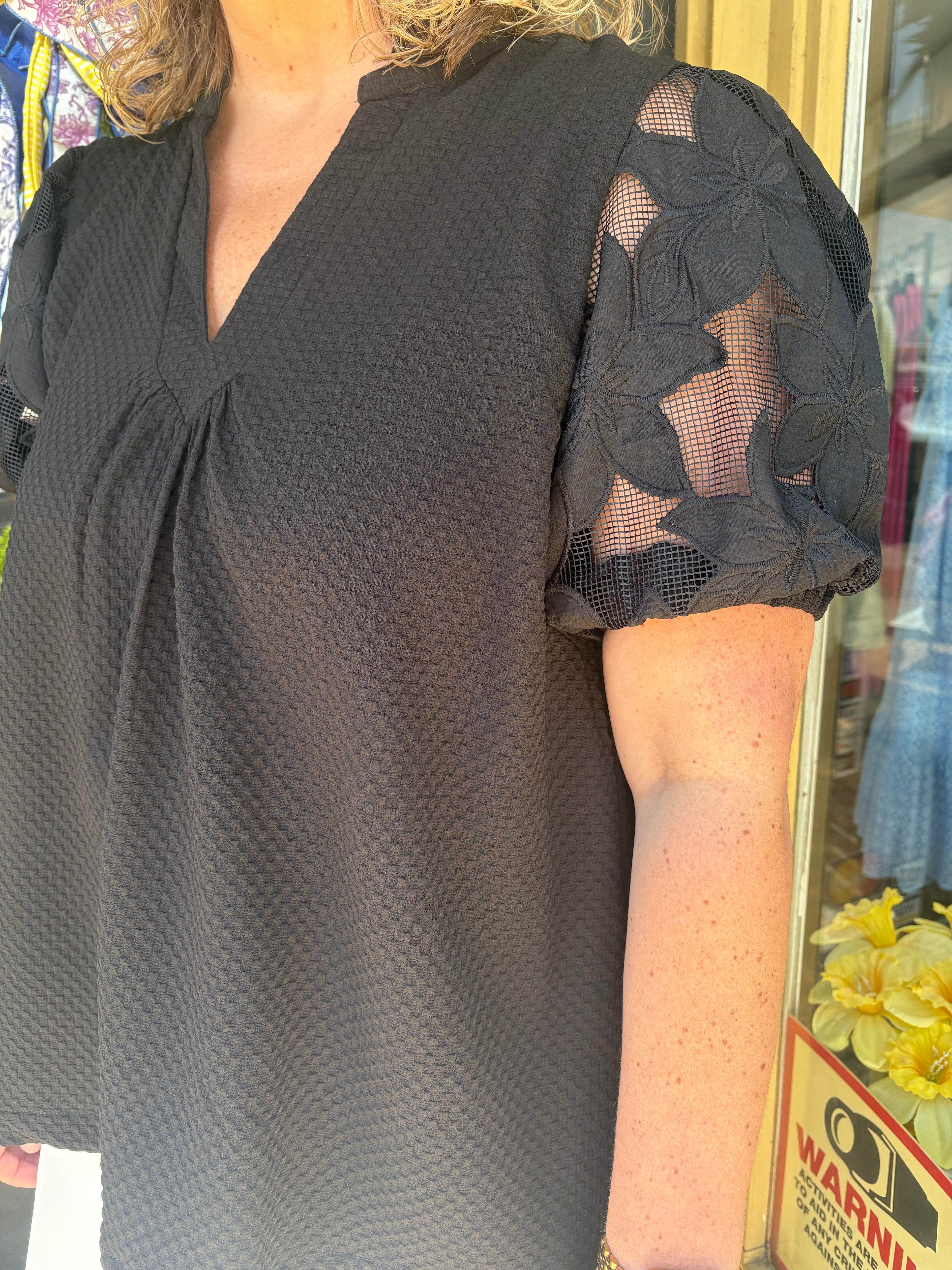 Plus Black Elegance Blouse
