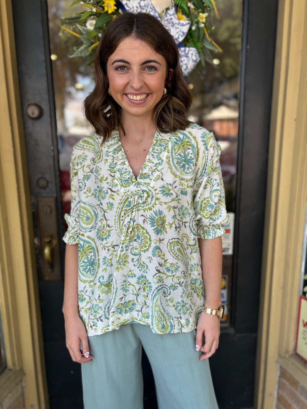 Willow Paisley Top