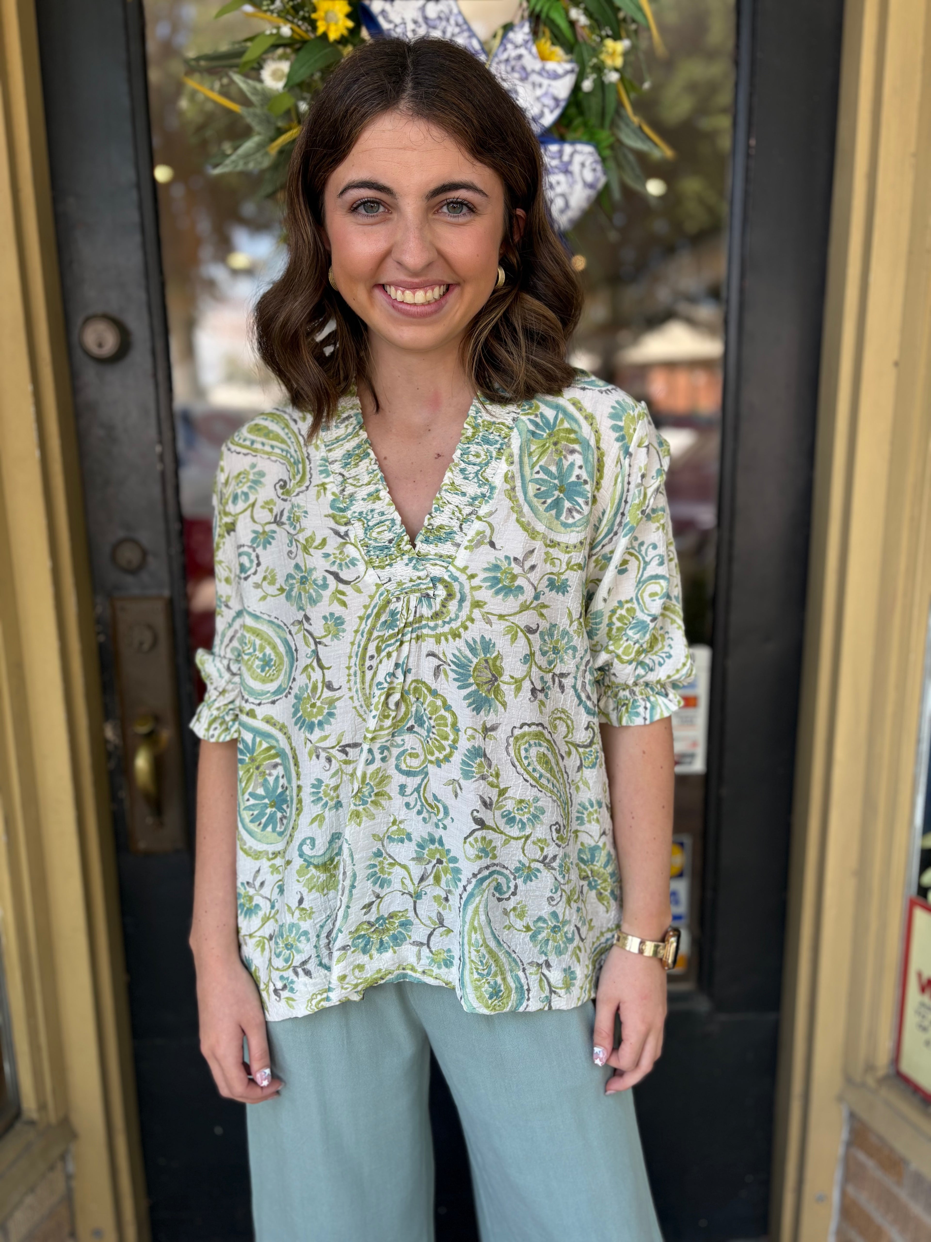 Willow Paisley Top