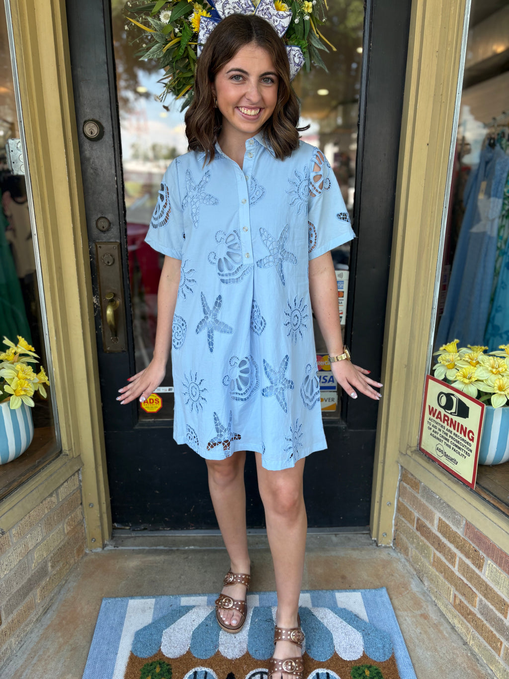 Seaside Eyelet Whisper Dress