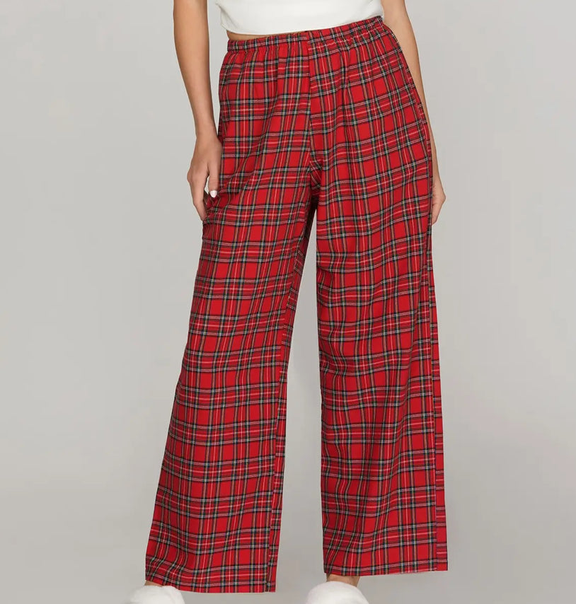 Red Plaid Pants