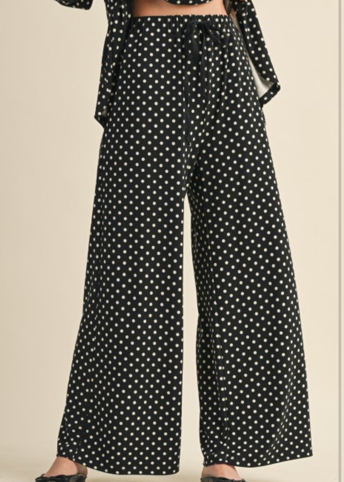 Black Polka Dot Pants