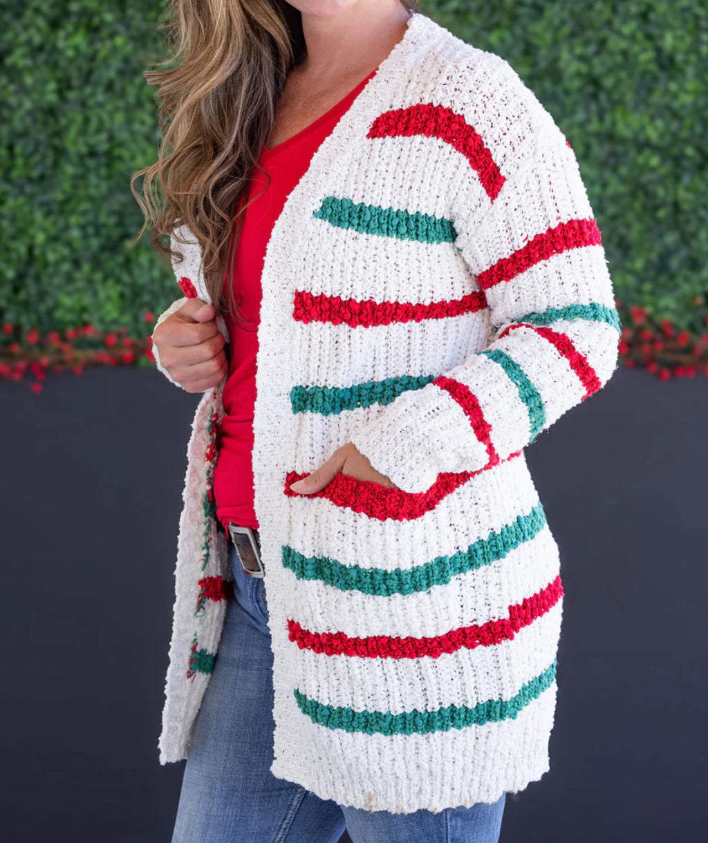 Christmas Stripe Cardigan