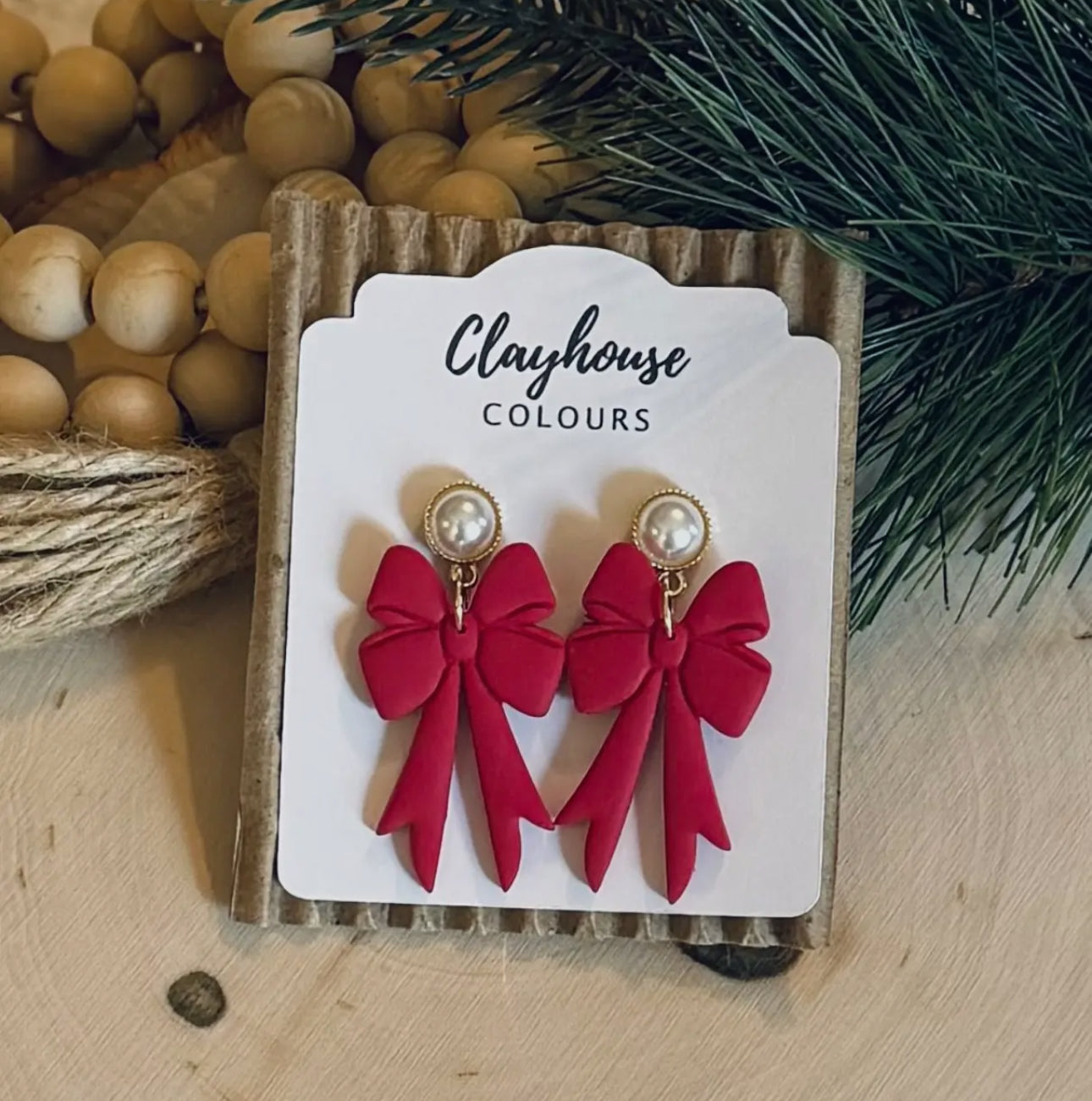 Holiday Bow Earrings