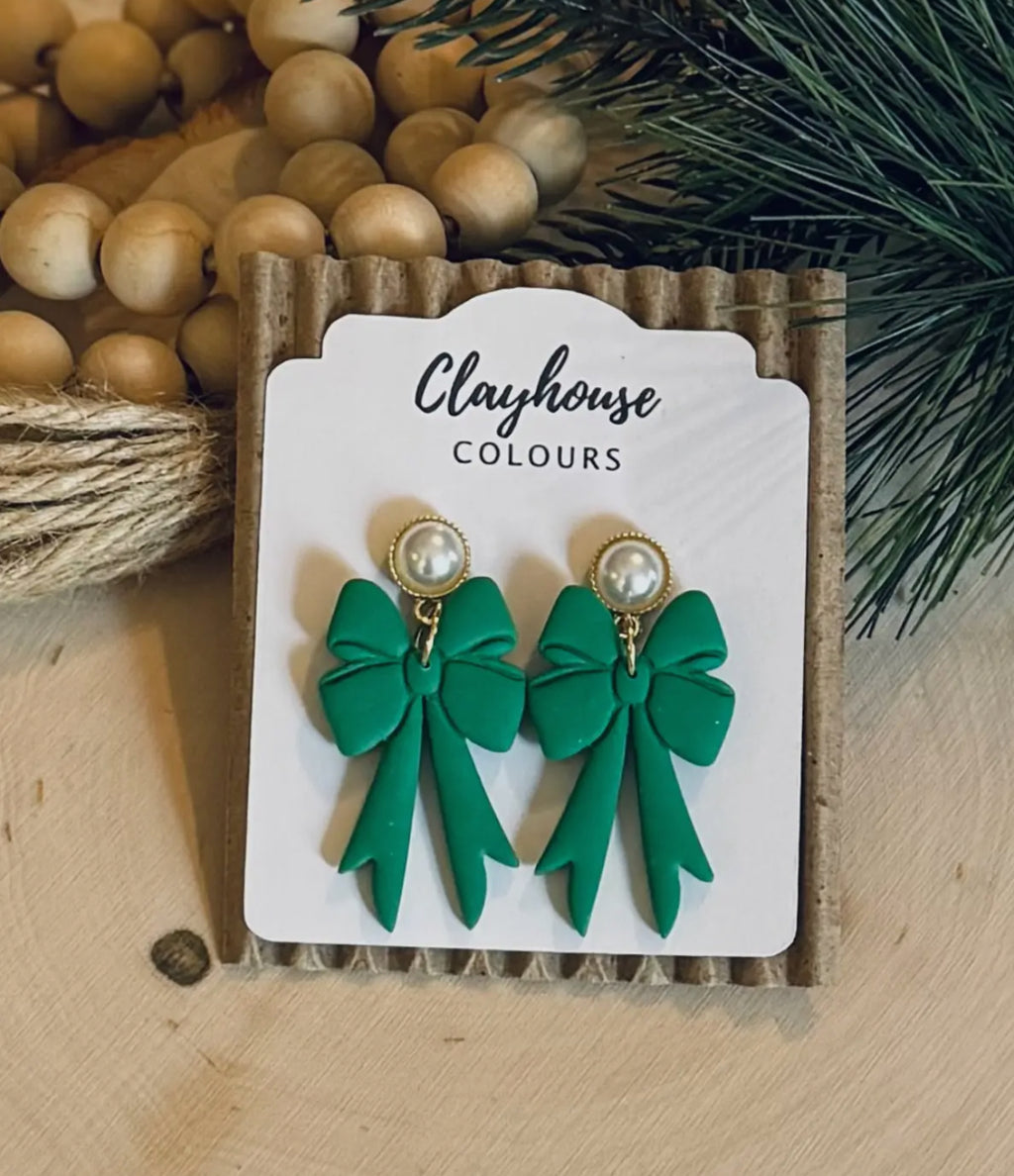 Holiday Bow Earrings