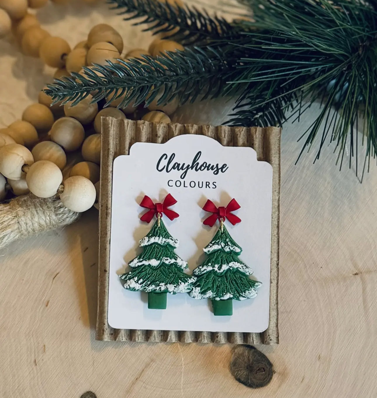 Snowy Tree Earrings