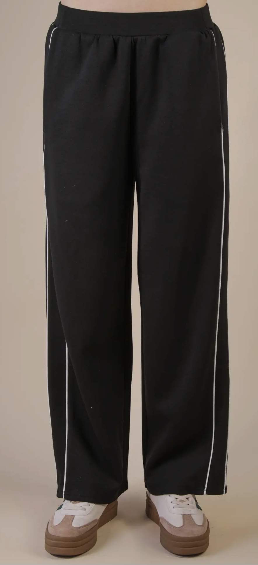 Black Casual Sweat Pants