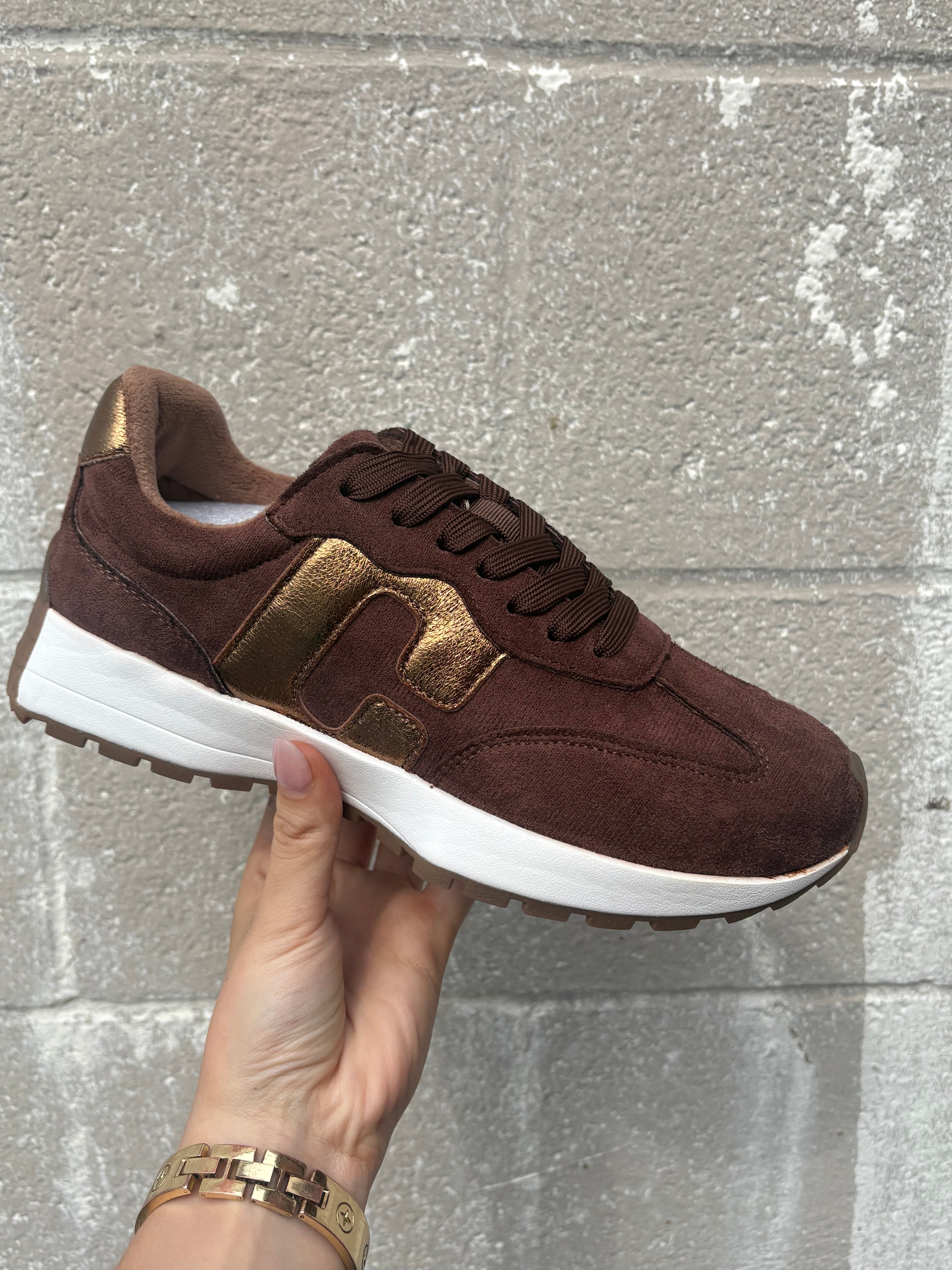 Corkys No Prob Sneakers- Chocolate Faux Suede