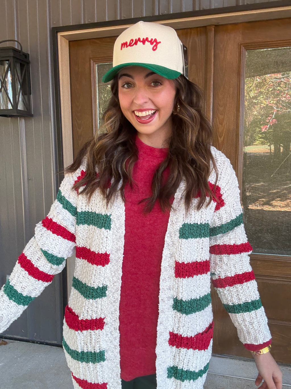 Christmas Stripe Cardigan
