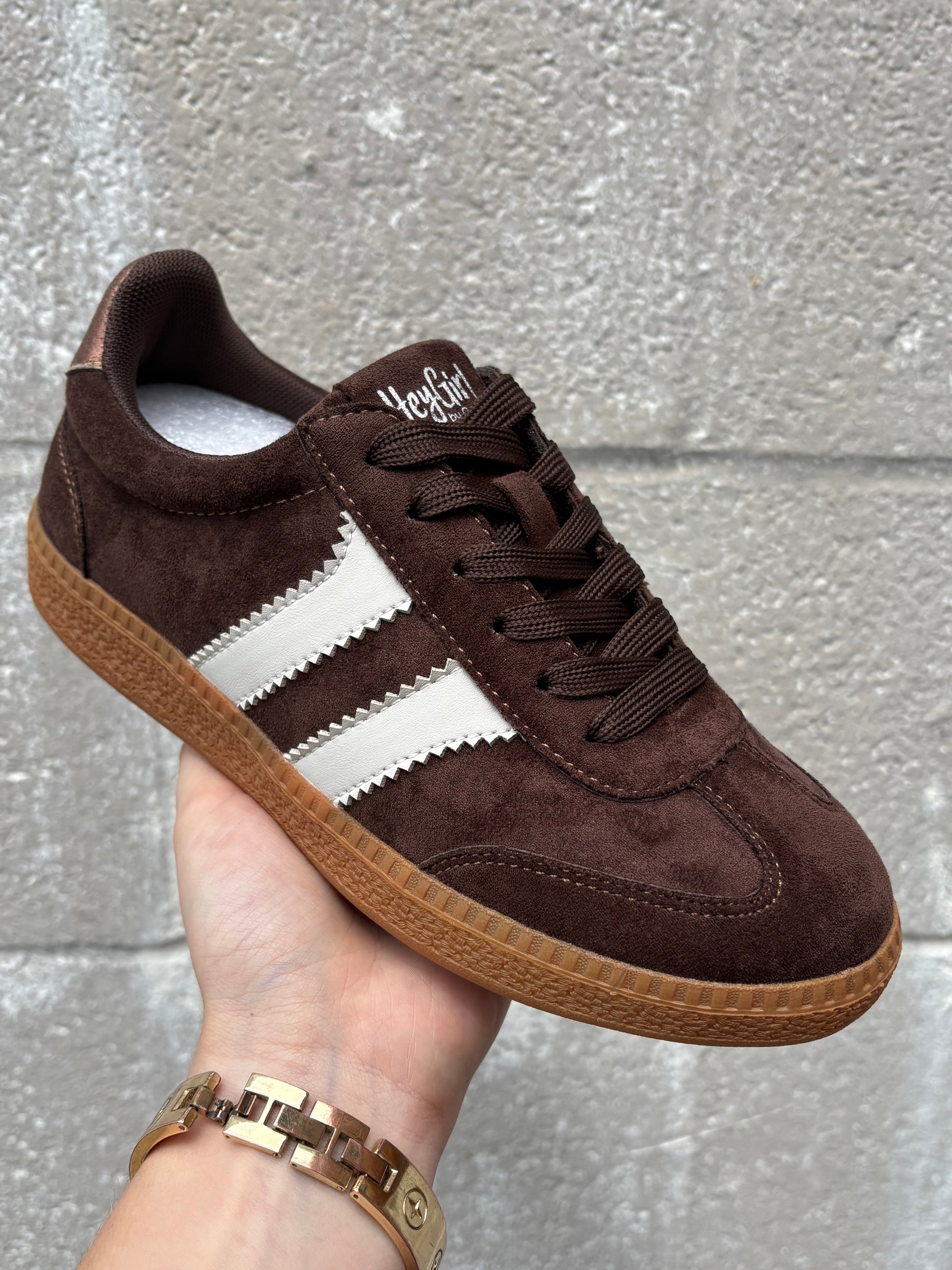 Corkys Heads Up Sneaker- Chocolate